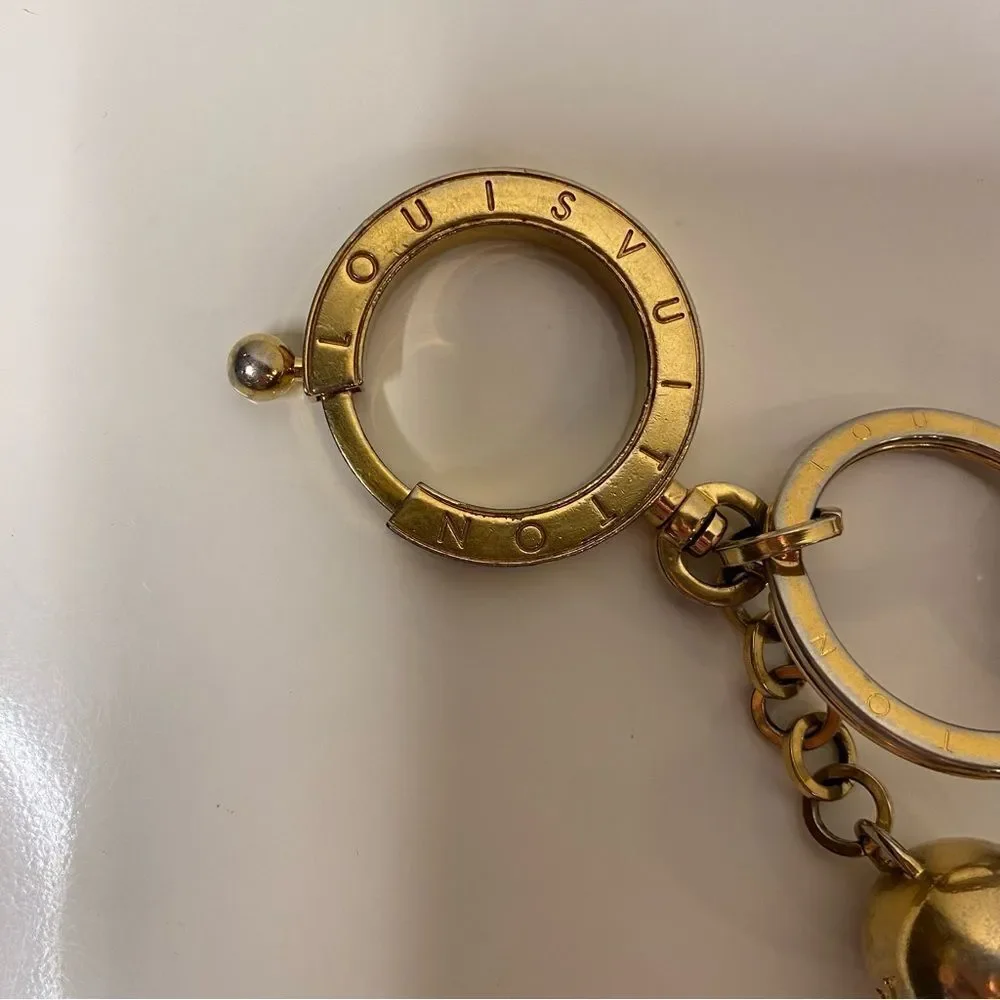 Louis Vuitton Gold Porte Cles Swing Tassel Bag Charm